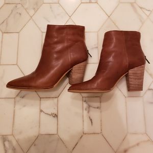 Lucky Brand cognac booties